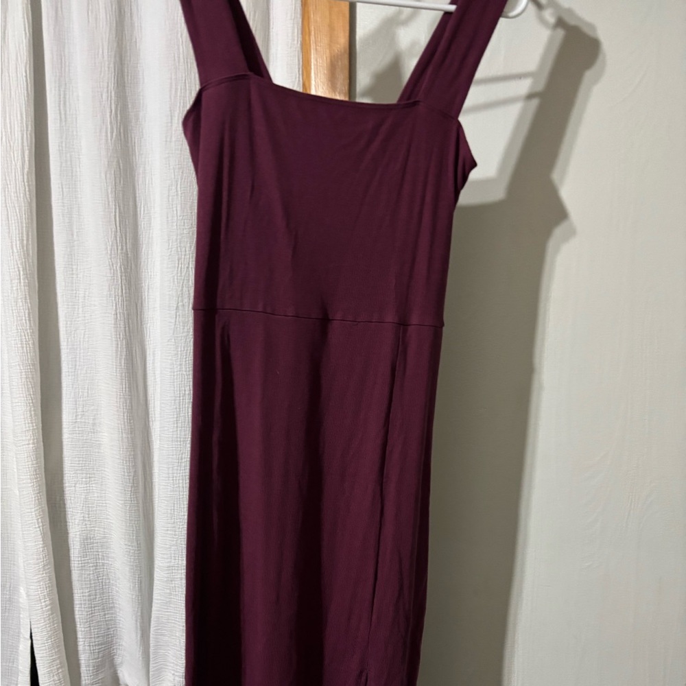 Quince Deep Purple Midi Dress